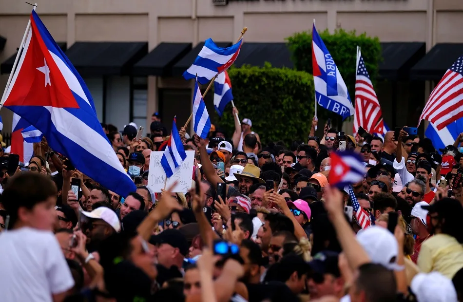 A mass demonstration led by the current and former presidents to demand the lifting of the US blockade of Cuba 1 19 2021 637650248119115216 911 1 - C J Global Newspaper