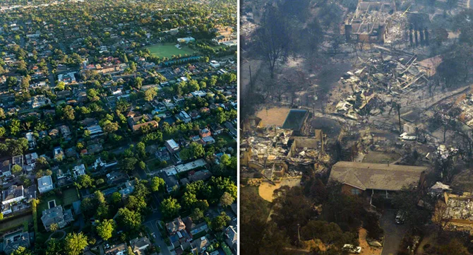 The damage is endless … Fires turn Los Angeles neighborhoods into rubble and ashes 2 01 09 2022 1 png - C J Global Newspaper