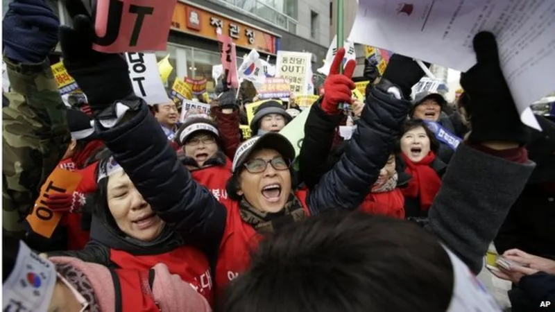 Supporters of the isolated South Korean president demonstrated to prevent his arrest 1 79832441 025164317 1 - C J Global Newspaper
