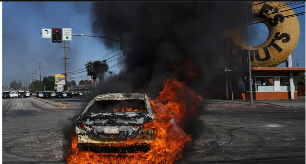 US Protests Escalate Over Immigration Enforcement Raids in Los Angeles 5 IMG 8644 - C J Global Newspaper