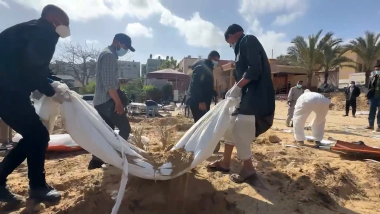 Gaza Funerals Held for Unidentified Palestinians, Bodies Returned by Israel 1 Gaza Funerals